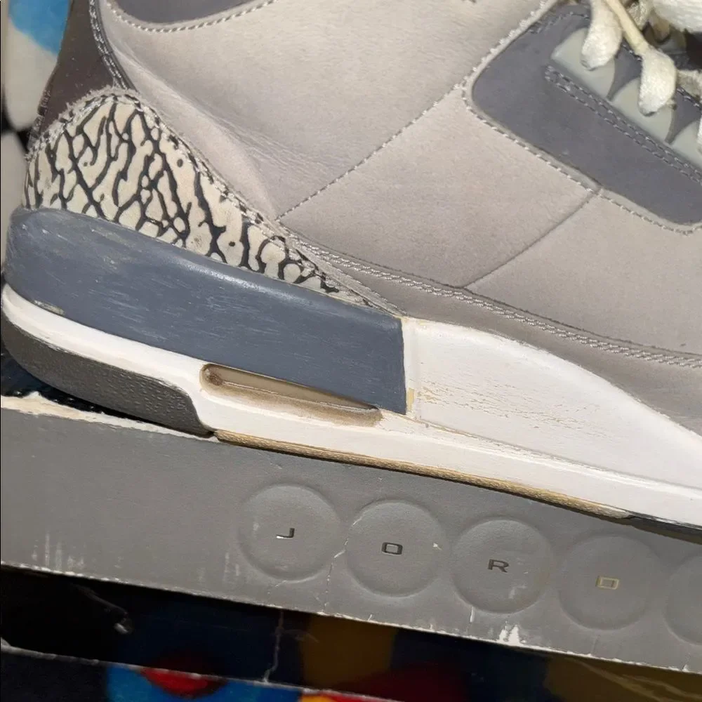 Air Jordan 3 Cool Gray Sneakers White - Picture 14 of 16